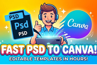 convert psd to canva or photoshop design to canva editable