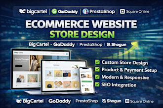 create big cartel godaddy prestashop showing square online website store design