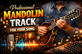record a professional mandolin track for your son