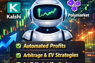 develop profitable kalshi bot, polymarket trading bot