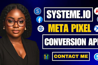 integrate facebook meta pixel conversion API tracking into systeme io and kajabi