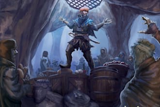 create fantasy character designs and illustrations