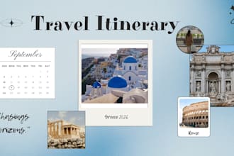 create a travel itinerary for you