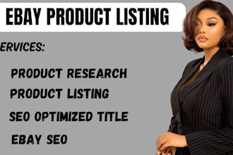 do ebay listing ebay product listing ebay SEO listing ebay lister