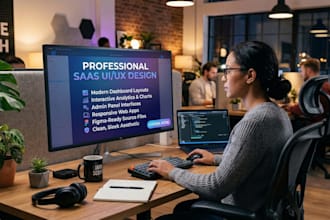 design modern saas dashboard UI UX for web apps