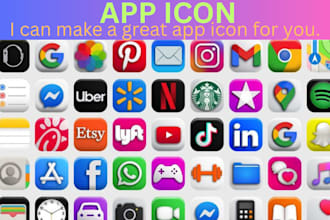 design aprofessional mobile app icon app logo, and game icon