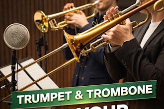 record professional french horn, trumpet and trombone for your songs