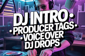 produce dj intro producer tags voice over dj tag
