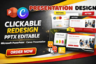 redesign PPT editable google slides powerpoint presentation slideshow videos