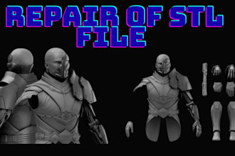 edit, sculpt, repair, text print 3d model stl file for 3d printing modify stl