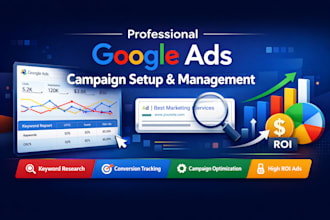 do google ads campaign set up, analytics, tag manager, conversion tracking