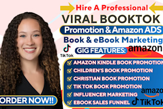 do booktok promotion amazon kdp tiktok influencer booktok video book marketing
