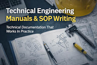 write and improve technical engineering manuals and procedures