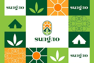 design farm agriculture lawn care landscape logo