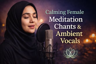 record calming female meditation chants, ambient vocals and spiritual mantras