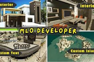 custom fivem mlo interior design and 3d texturing