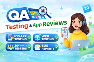 qa review and test ios app closed testing 20 tester web testing dataentry review