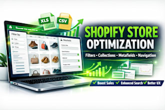 create shopify filters, collections, metafields, matrixify, navigation