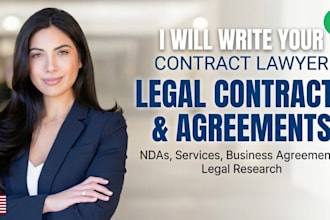 write legal contracts, agreements, and professional legal writing