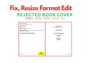 correct fixed,resize and format paperback covers