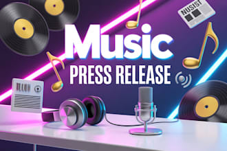 write a professional music press release for artists, singles or album launch