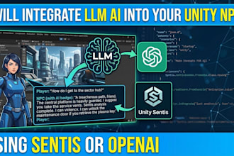 integrate a large language model into your unity npcs using sentis or ai