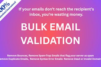 provide bulk email verification and bounce free