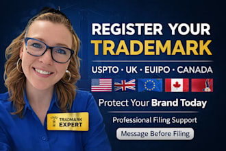 register trademark with uspto, ukipo, euipo and canada trademark office