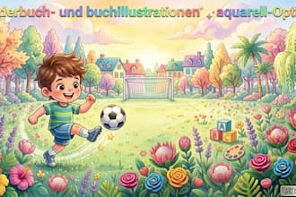 ihr kinderbuch und bilderbuch als aquarell illustration gestalten