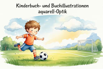 ihr kinderbuch und bilderbuch als aquarell illustration gestalten