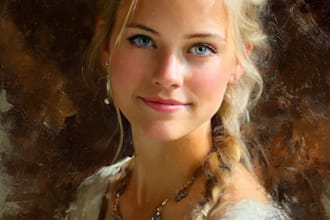 unique oil painting portrait