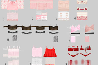 send roblox 2d premade clothings