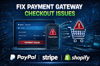 paypal stripe and shopify payment gateway and checkout issue