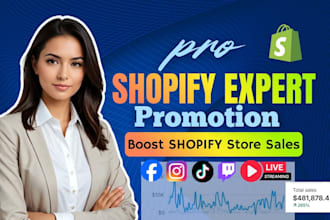 promote shopify marketing, shopify store, or sales funnel to boost shopify sales