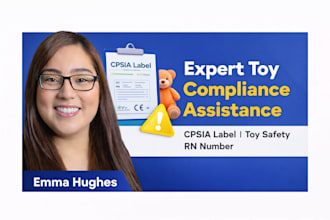 handle toy compliance, cpsia label, rn number and toy safety labeling