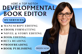 proofread, edit, and format your fiction novel or memoir