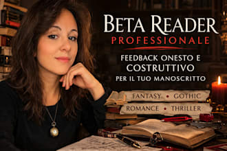 fornisco beta lettura per feedback professionale