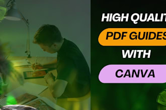 design a professional PDF guide, workbook or lead magnet in canva