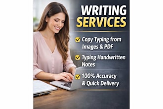 type handwritten notes into word