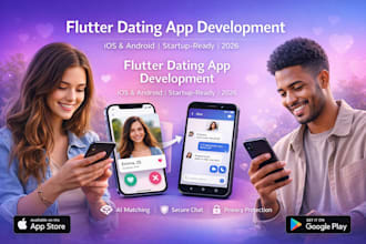 develop live streaming app dating app flutter, android ios