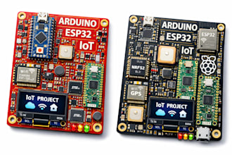 do arduino, esp32 iot projects, embedded system and pcb design