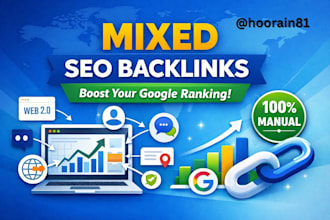 create high authority mixed SEO backlinks for google ranking