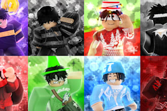 make you a vibrant and colorful roblox gfx