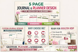 journal design workbook planner design gratitude journal formatting for amazon