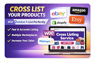 cross list products using vendoo and list perfectly