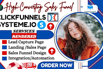 clickfunnels sales funnel, sarmcart, simvoly clickfunnels lp, clickfunnels