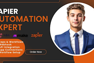 setup or fix zapier zap zapier automation zapier integration make com automation