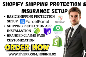 setup shopify insurance shiptection parcel panel shipcheck shipguard navidium