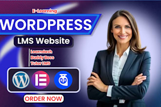 build wordpress lms website tutor lms learndash for wordpress elearning website