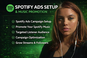 setup spotify ads campaign for spotify music promotion